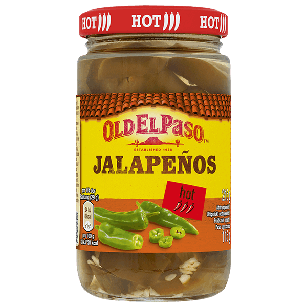 Glas Old El Paso Jalapeño-Scheiben, 215 g